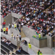 Model simulation. Swansea Liberty Stadium, TTH Architects